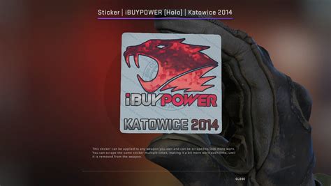 ibuypower katowice 2014 price  ESL One Cologne 2014 (Red)Compare Sticker | iBUYPOWER (Holo) | Katowice 2014 prices across key marketplaces